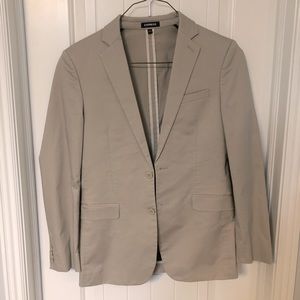 Express khaki suit (blazer only, pants listed separately)